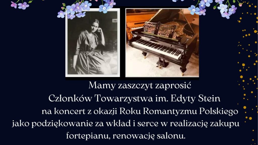 Fortepian w Salonie Edyty Stein – koncert ROK POLSKIEGO ROMANTYZMU